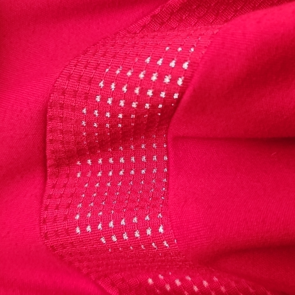 3/$20 Asics Red Workout Shirt With Mesh Inserts - Picture 8 of 8